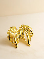 SR Anti Tarnish 18K Gold Stud Earrings