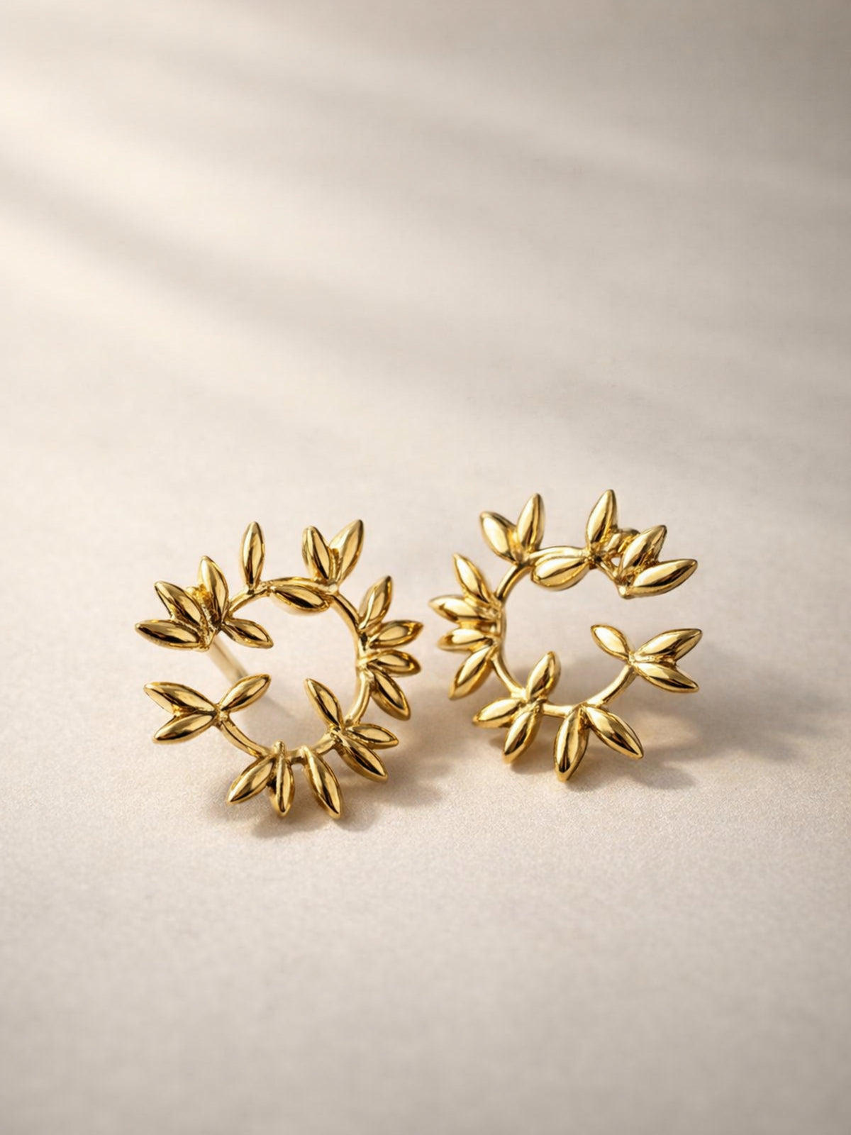 SR Anti Tarnish 18K Gold Ear Climber Drop Earrings